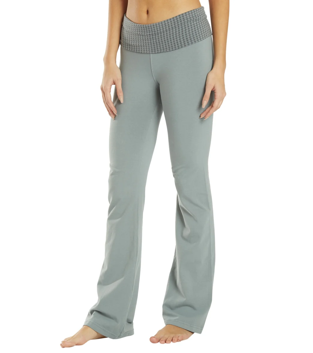 Hard Tail Contour Rolldown Bootleg Flare Pant - Image 5