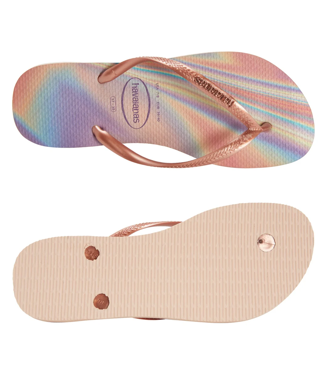 Havaianas Women's Slim Iridescent Flip Flop - Image 4