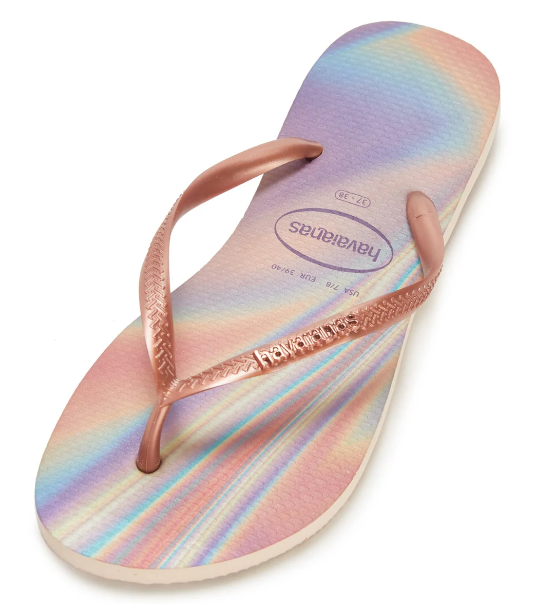 Havaianas Women's Slim Iridescent Flip Flop - Image 7
