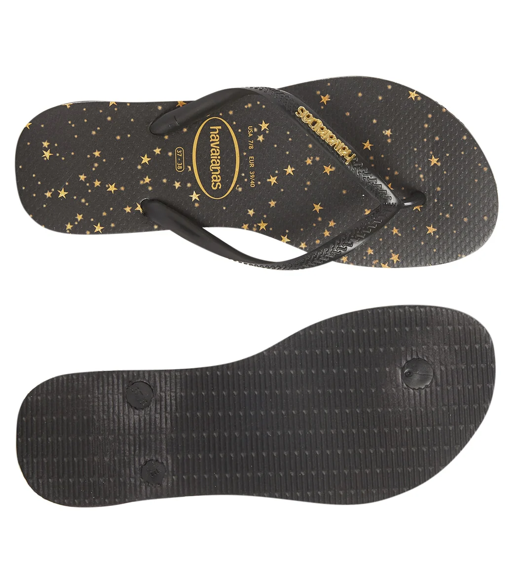 Havaianas Women's Slim Metallic Print Flip Flop - Image 4