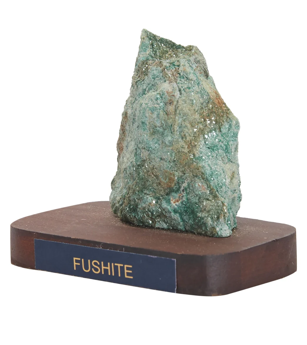 Healing N Love Fuchsite on Wooden Base
