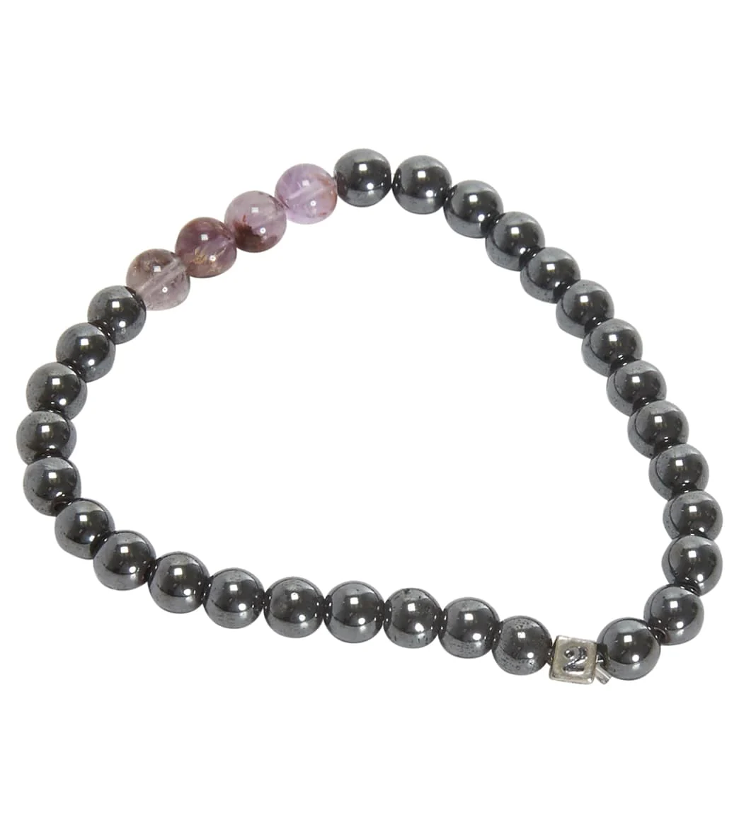Healing N Love Hematite Super 23 Initial Stretch Bracelet - Image 4