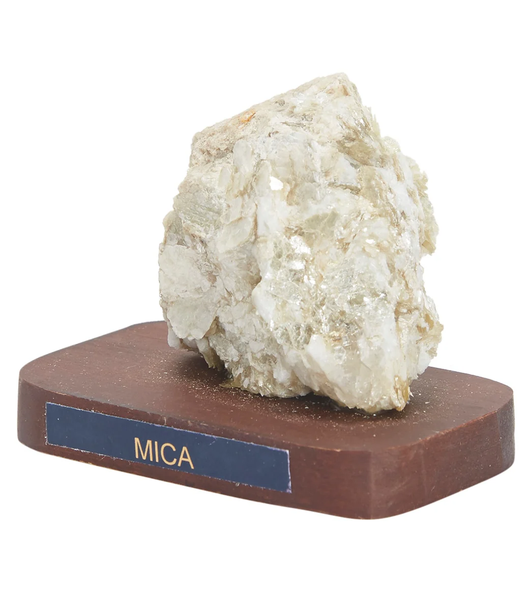 Healing N Love Mica on Wooden Base