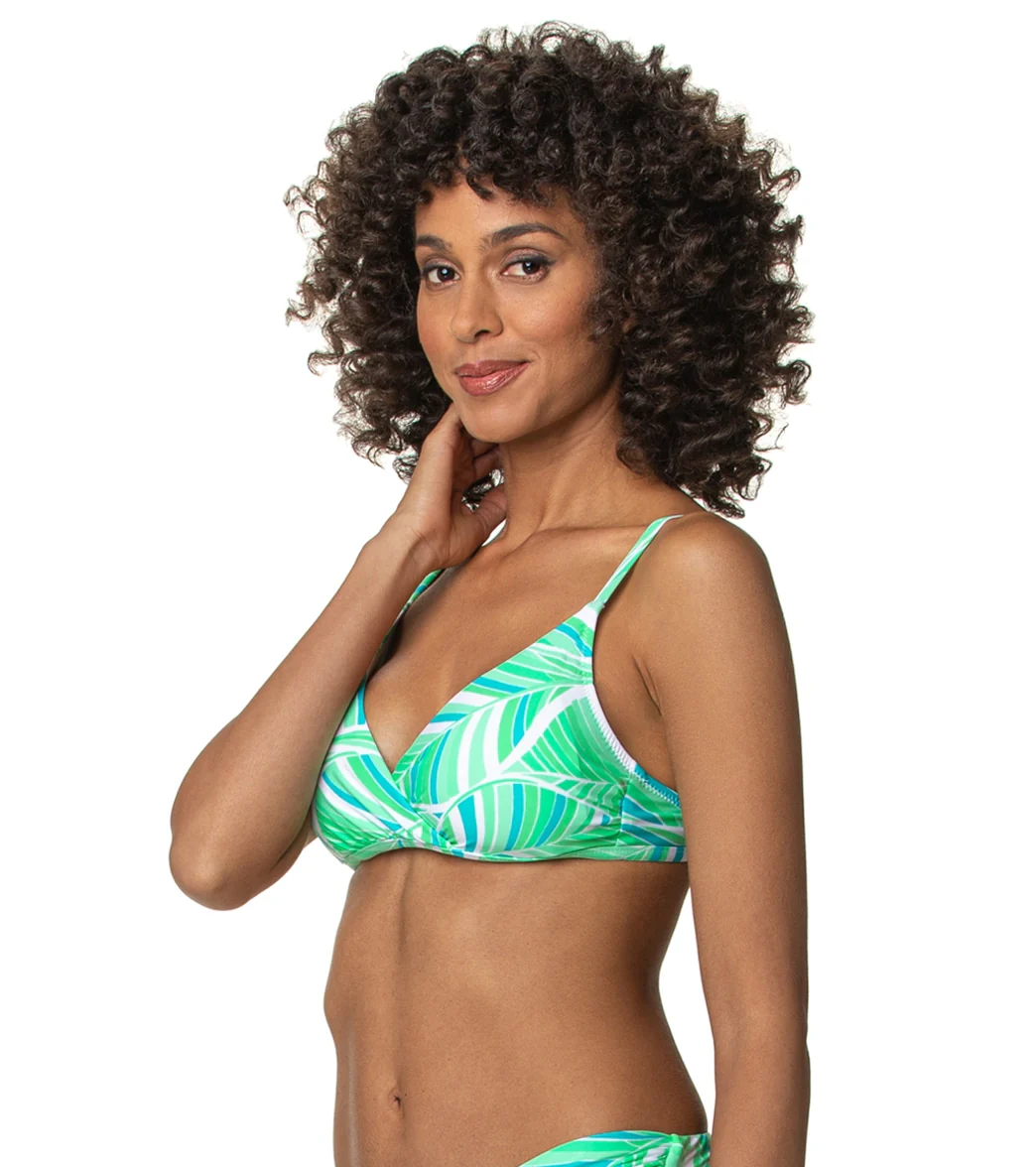 Helen Jon Women's Hana Shirred Crossover Bikini Top - Image 2