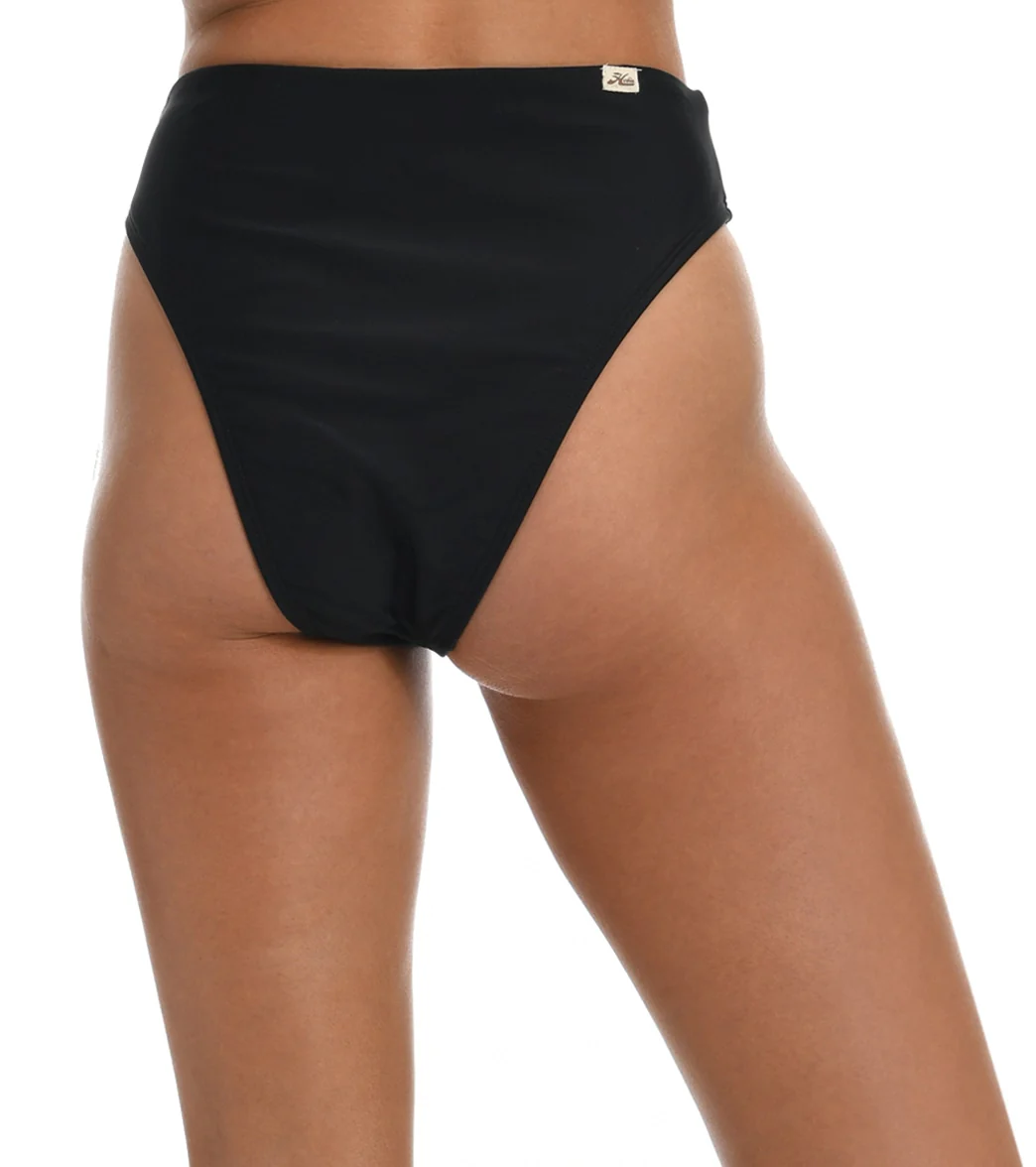 Hobie Women's Solids High Waist Bikini Bottom - Image 7