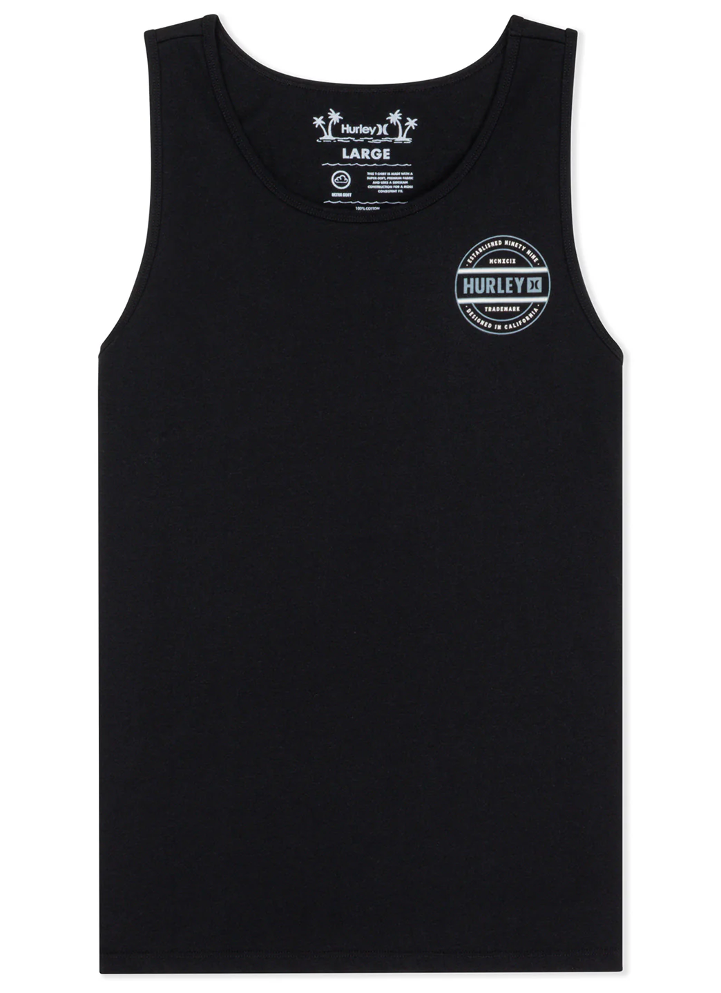 Hurley Men's Filler Tank Short Sleeve Tank Top - Image 8