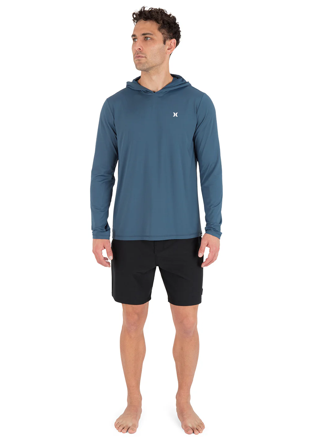 Hurley Men's Hybrid Hooded UPF 50 Long Sleeve Surf Shirt - Image 6