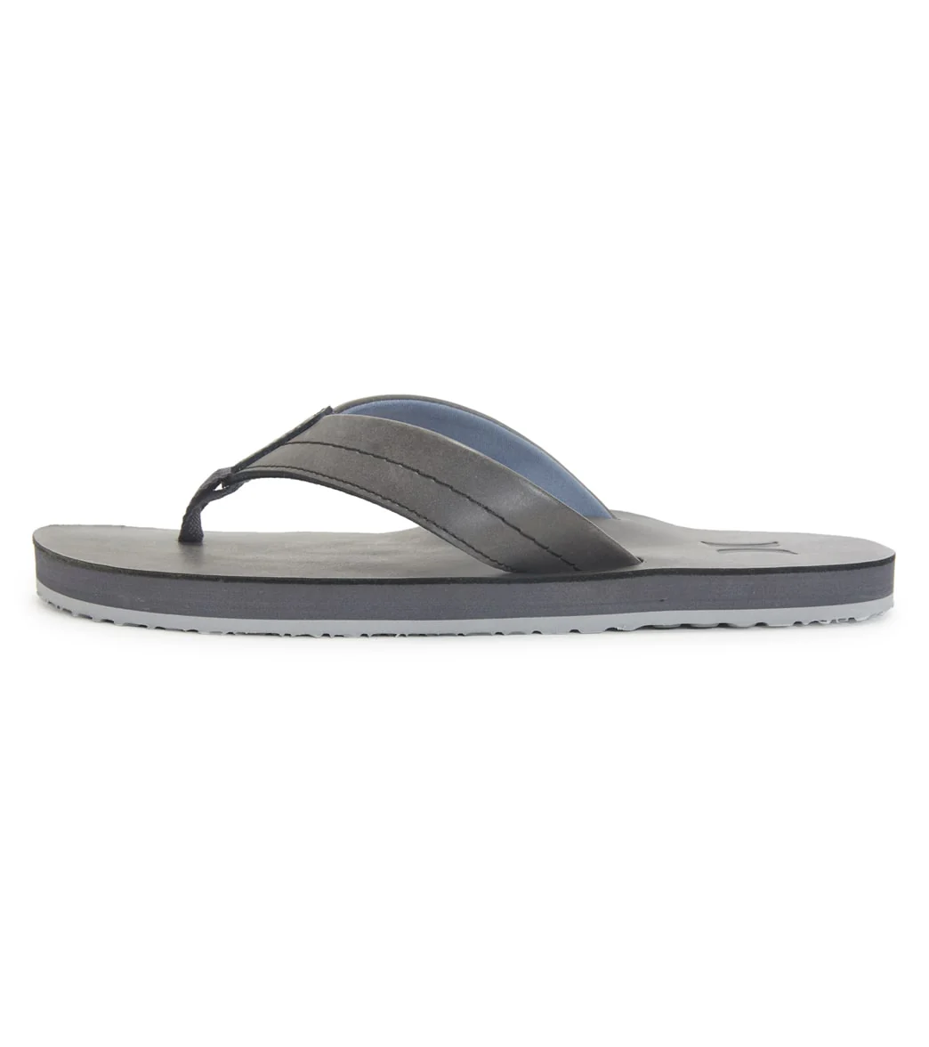 Hurley Men's One And Only Leather Flip Flops - Image 2