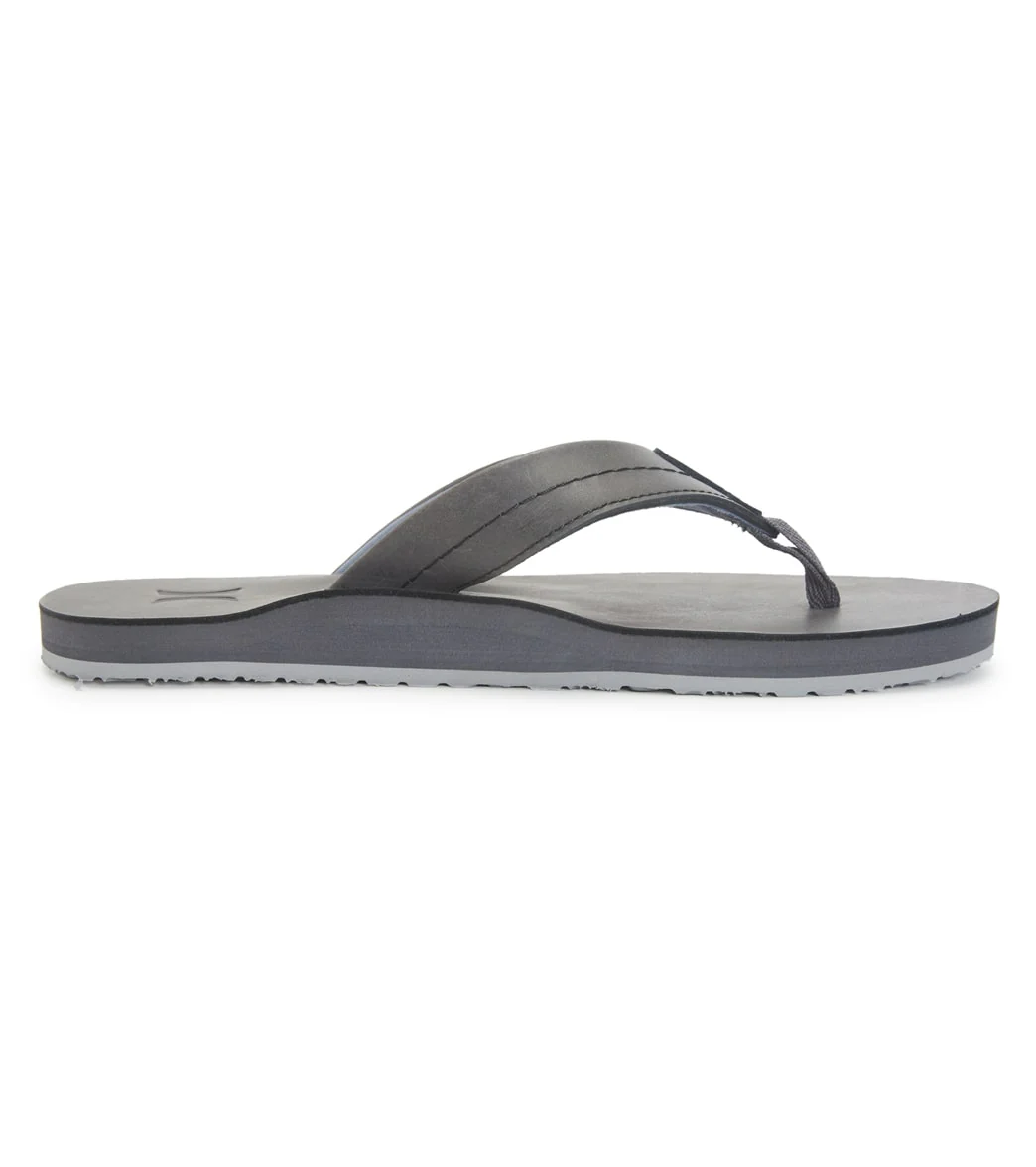 Hurley Men's One And Only Leather Flip Flops - Image 3