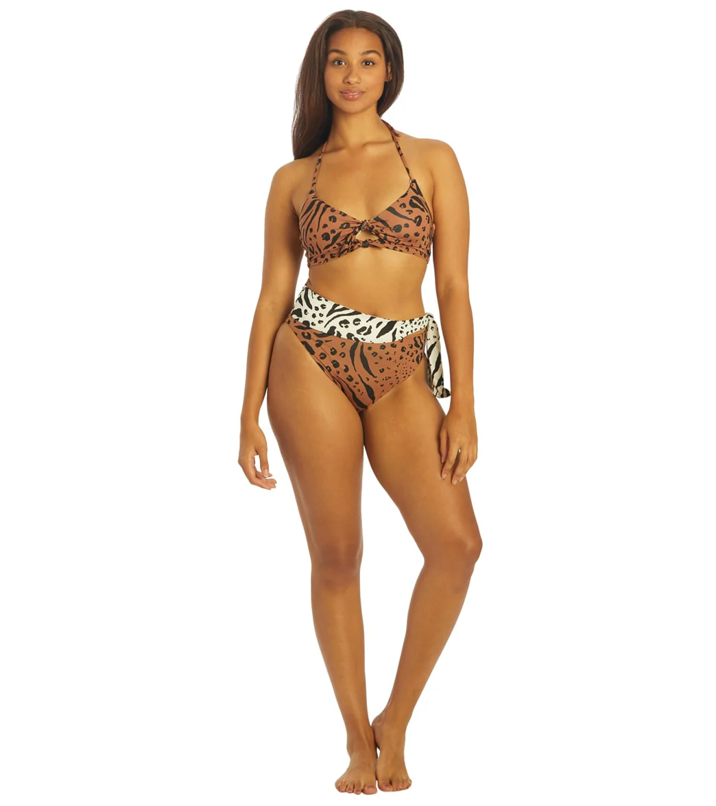 Hurley Women's Animix High Waist Bikini Bottom - Image 4