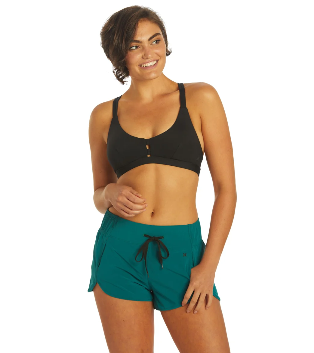 Hurley Women's Aquas Solid 2.5" Boardshort Teal - Image 4