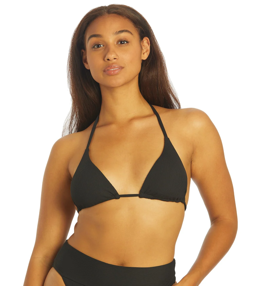 Hurley Women's Baby Rib Classic Triangle Bikini Top - Image 14