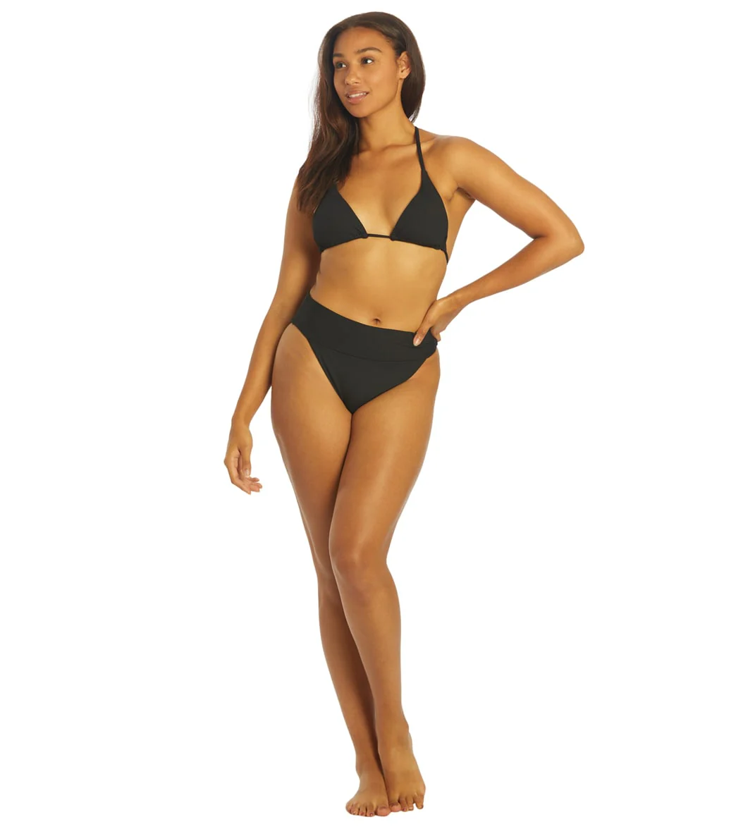 Hurley Women's Baby Rib High Waist Bikini Bottom - Image 11