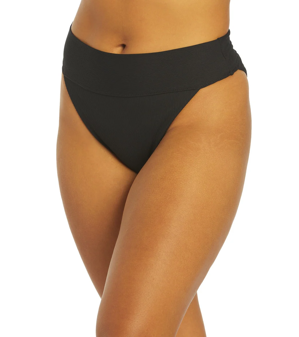 Hurley Women's Baby Rib High Waist Bikini Bottom - Image 12