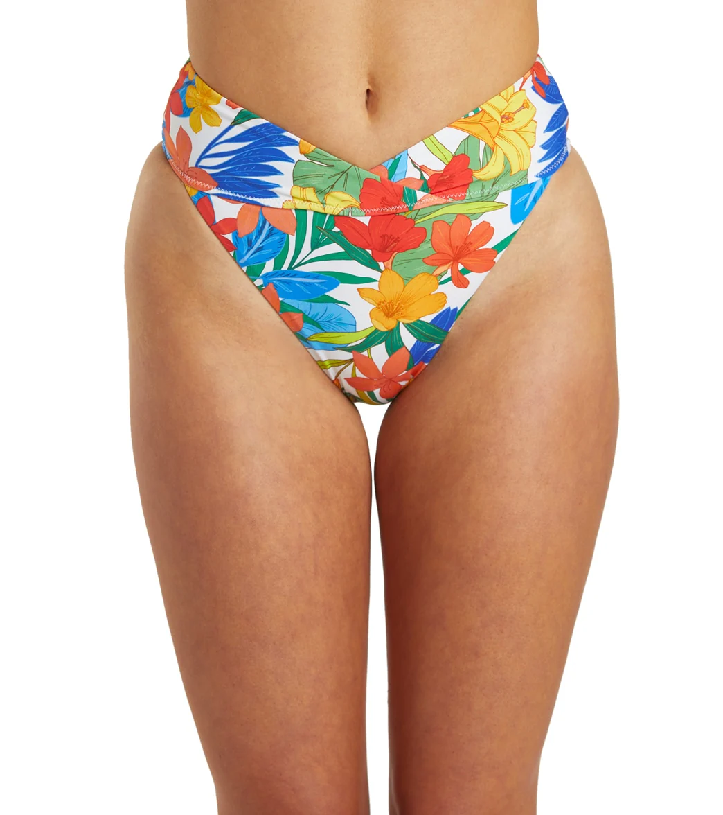 Hurley Women's Beach Botanic High Waist Bikini Bottom - Image 8