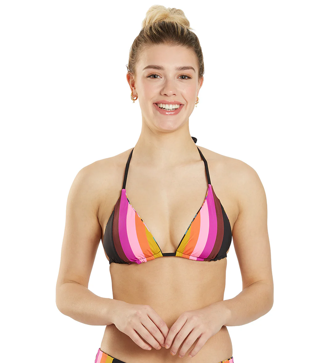 Hurley Women's Fiji Fantasy Reversible Classic Triangle Bikini Top - Image 2