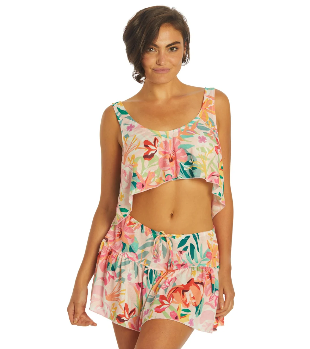 Hurley Women's Floral Pop Knot Front Swing Tank Top - Image 7