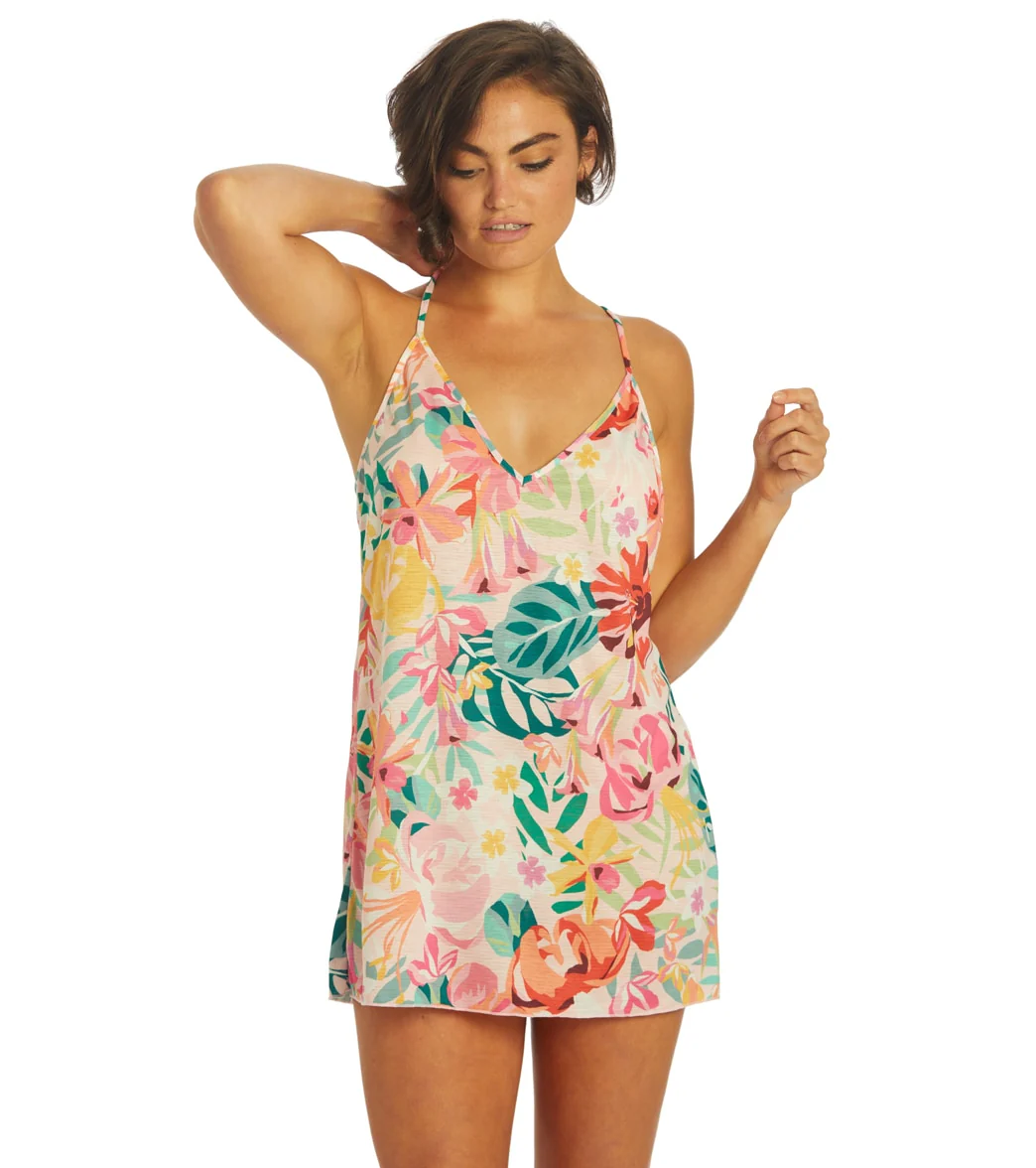 Hurley Women's Floral Pop V Neck Slip Dress