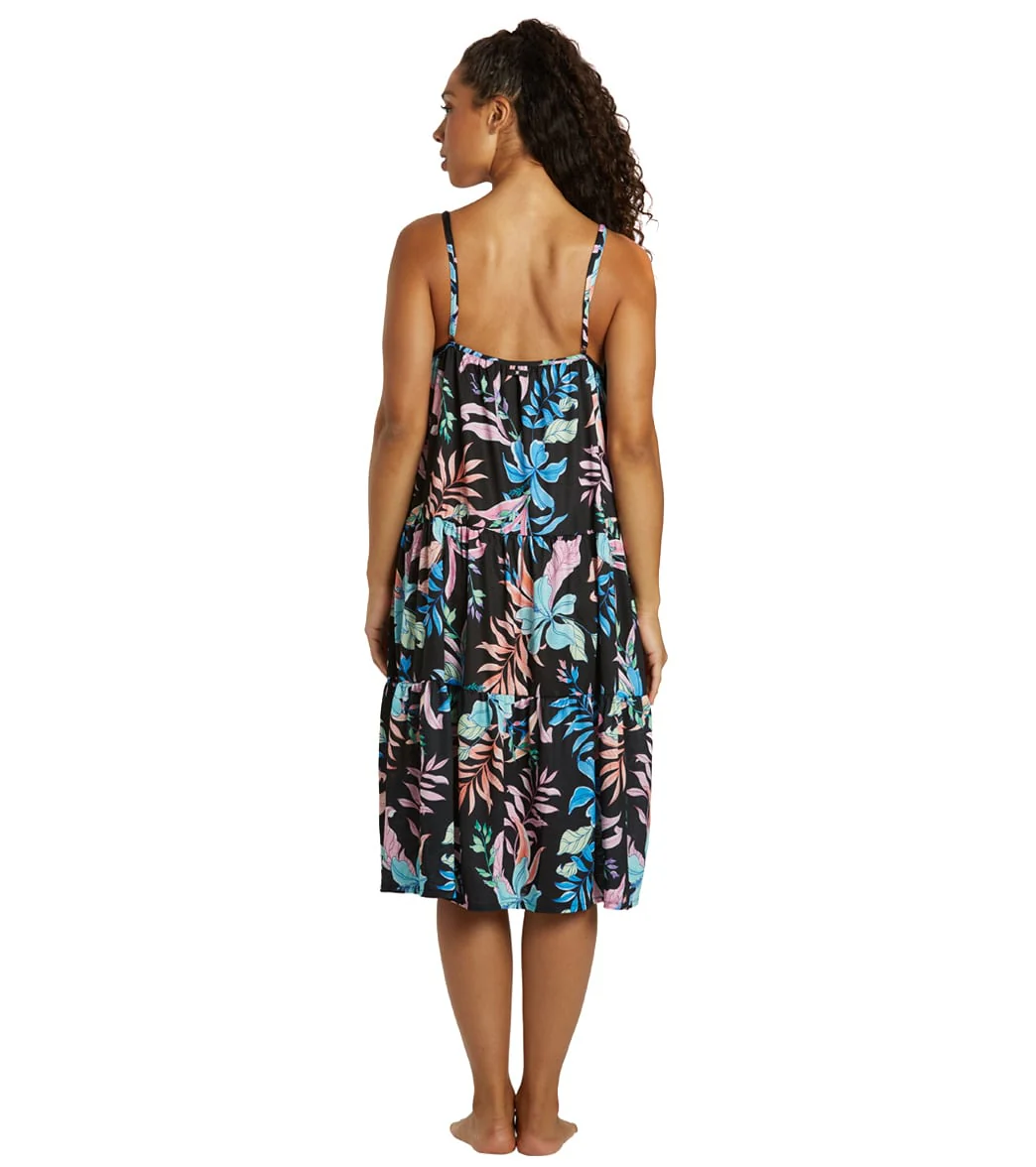 Hurley Women's Lost Paradise Button Front Midi Cover Up Dress - Image 3
