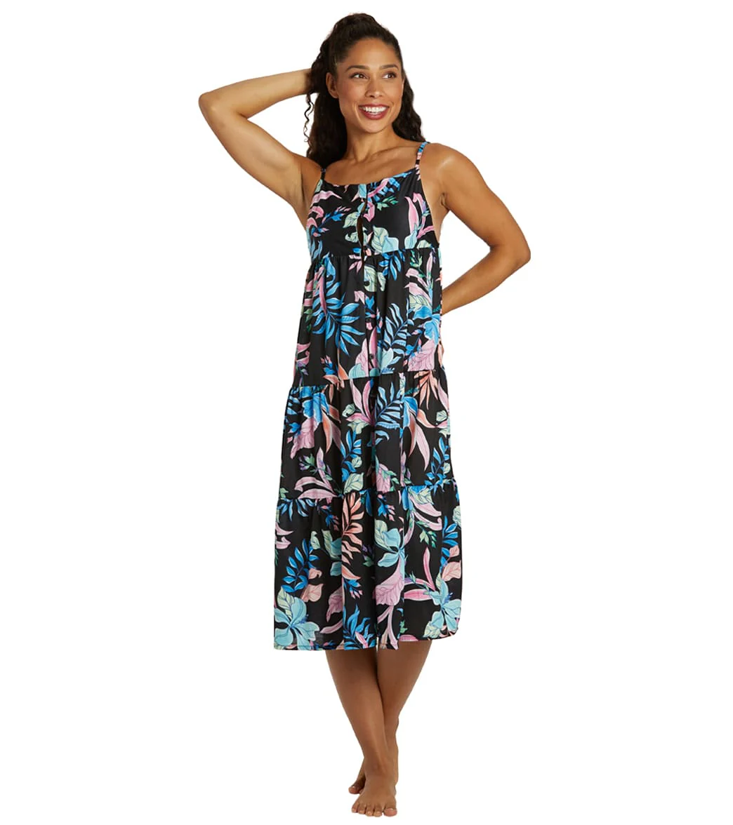 Hurley Women's Lost Paradise Button Front Midi Cover Up Dress - Image 6