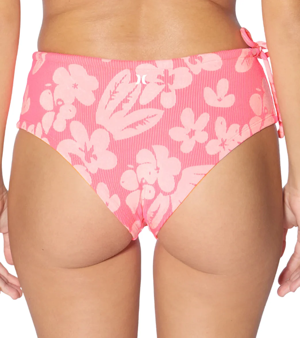 Hurley Women's Max Flower Scrunch  Adjustable Retro Bikini Bottom - Image 3