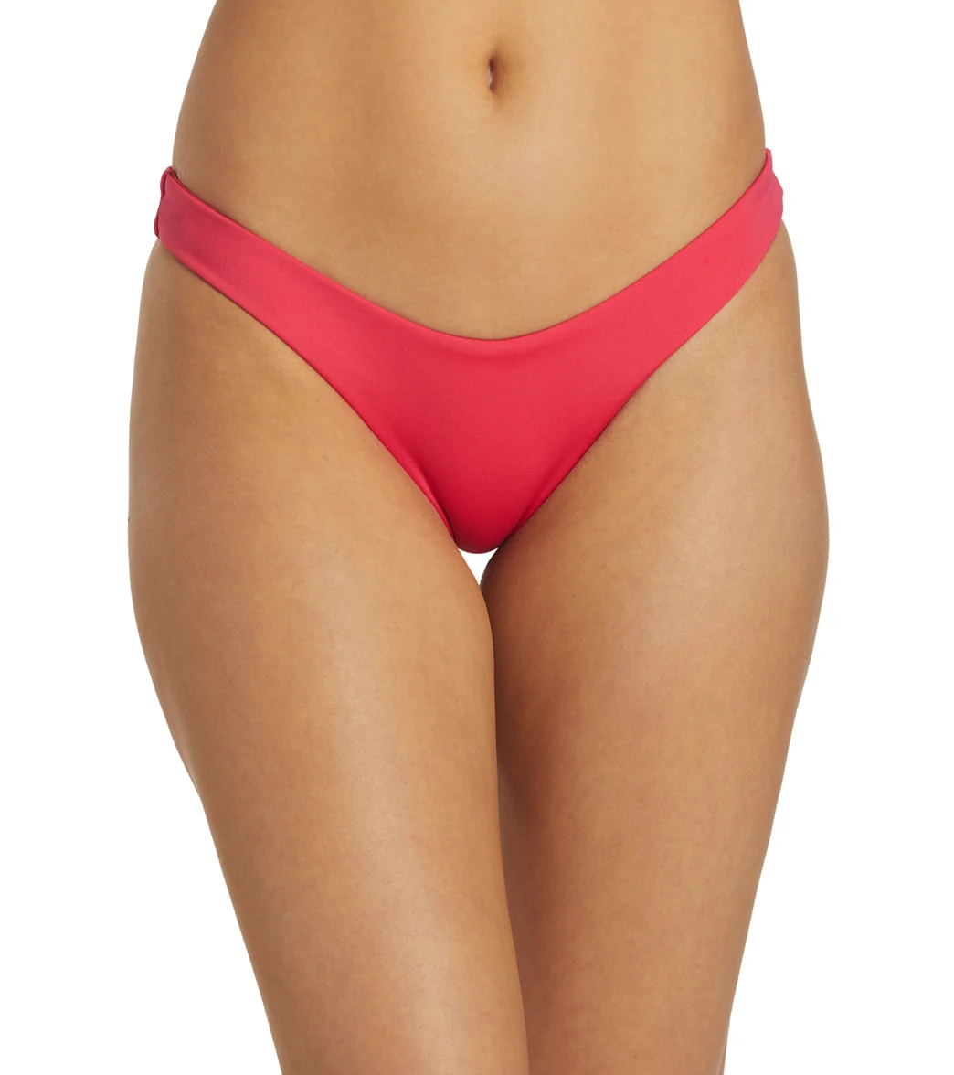 Hurley Women's Max Solid Cheeky French Bikini Bottom - Image 7