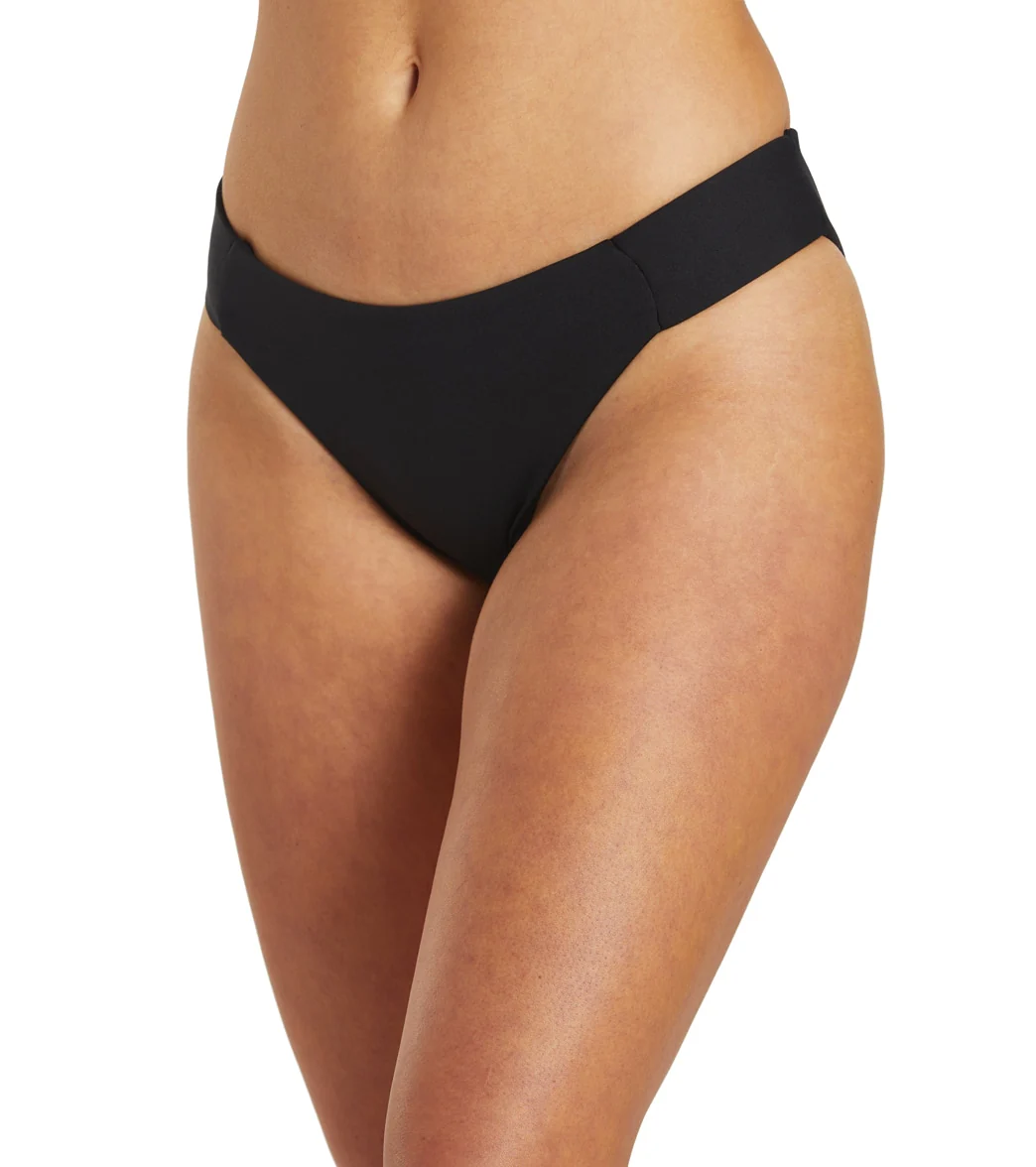 Hurley Women's Max Solid Full Tab Side Bikini Bottom - Image 6