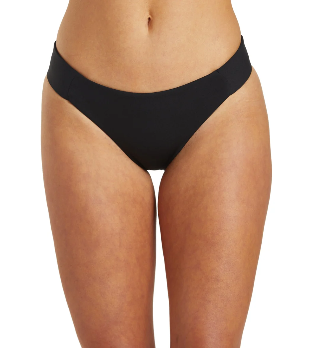 Hurley Women's Max Solid Full Tab Side Bikini Bottom - Image 8