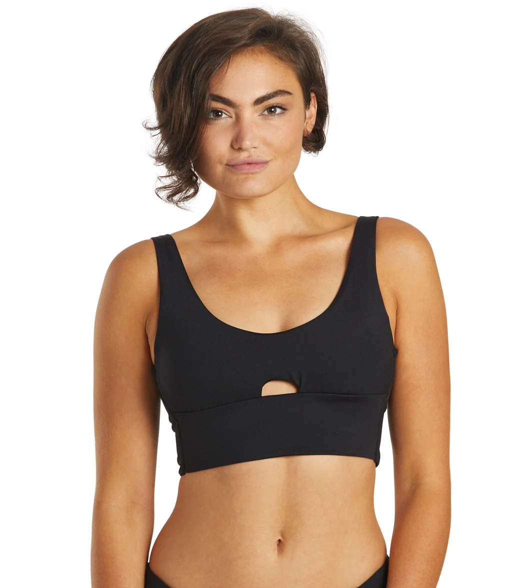 Hurley Women's Max Solid Long Line Crop Bikini Top - Image 6