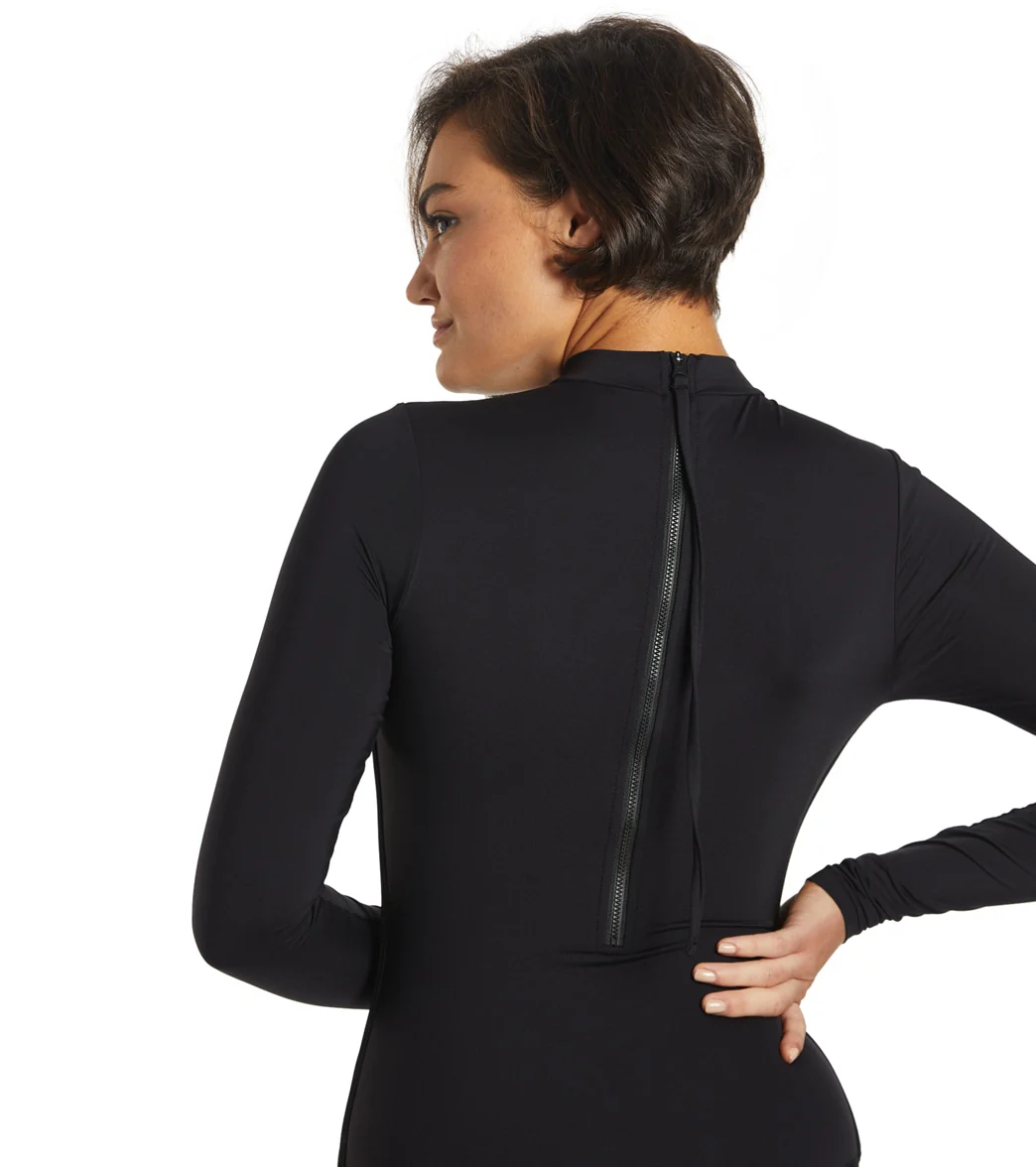 Hurley Women's Oao Solid Long Sleeve Retro Surf Suit - Image 5