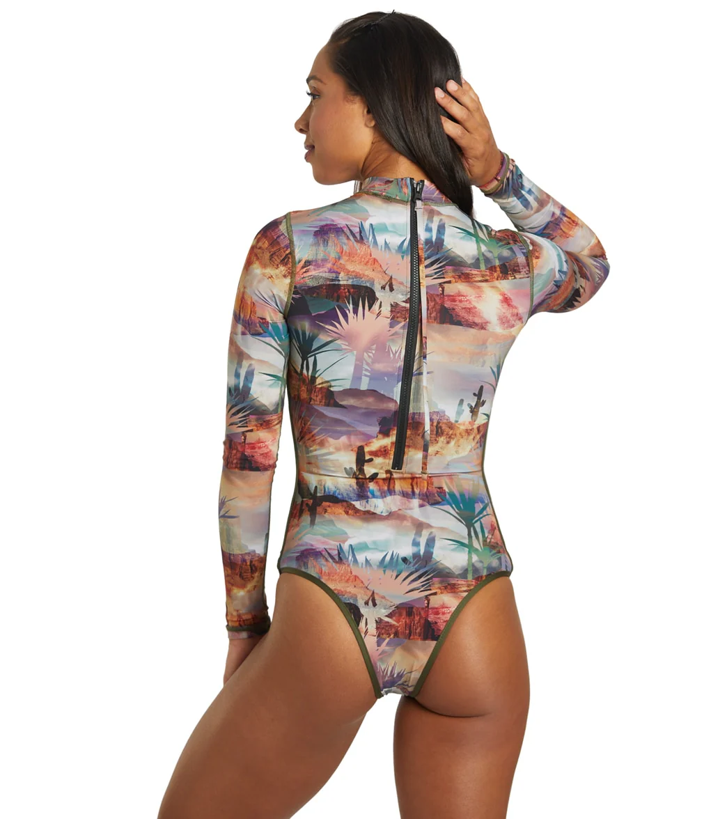 Hurley Women's Oasis Retro Surf Long Sleeve Swimsuit - Image 3
