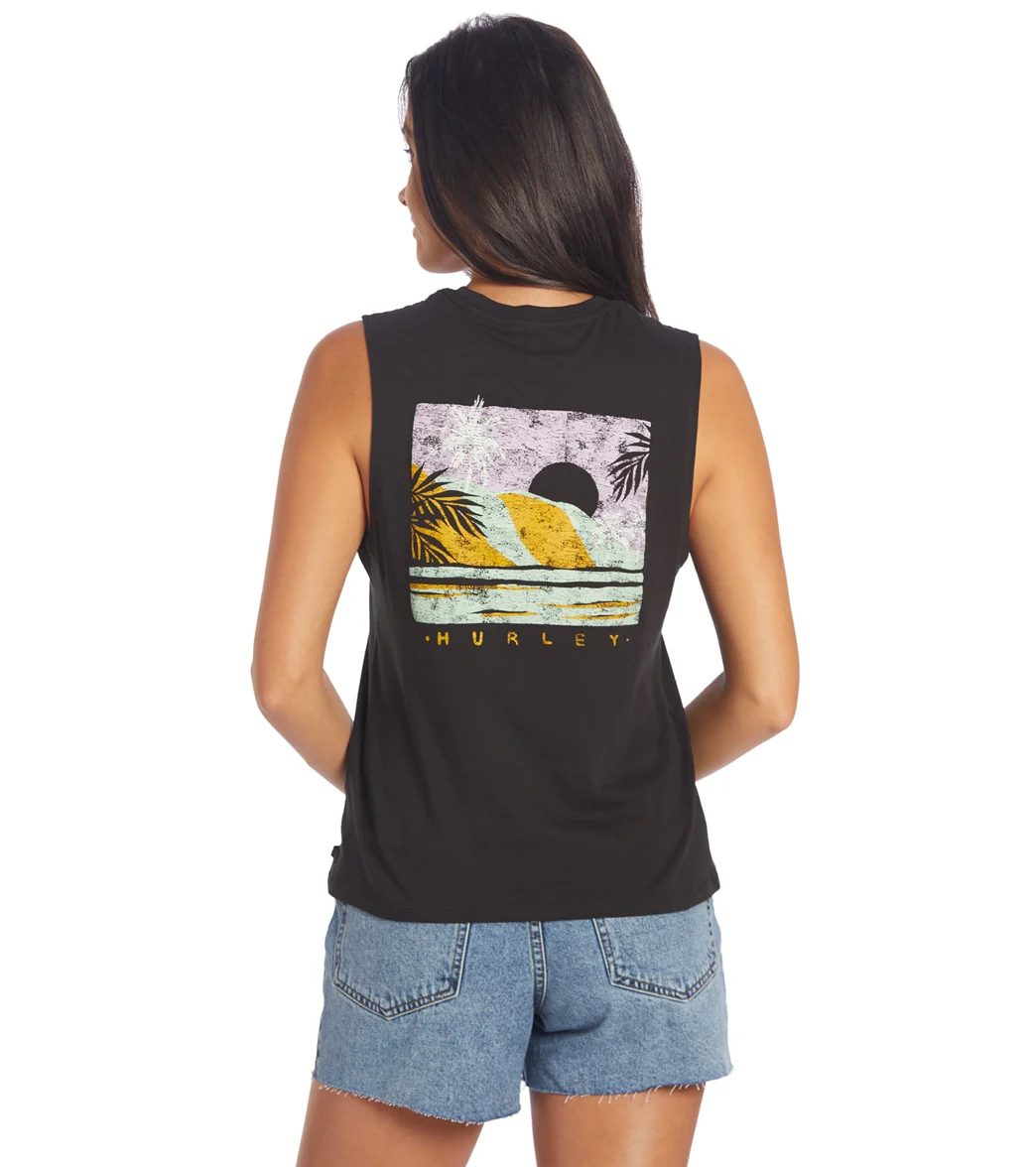 Hurley Women's Postcard Washed Muscle Tank - Image 3