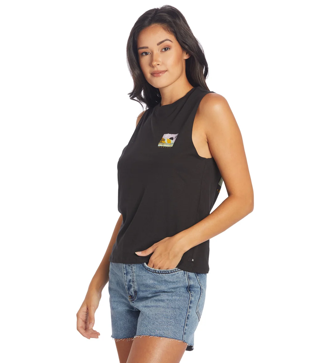 Hurley Women's Postcard Washed Muscle Tank - Image 5