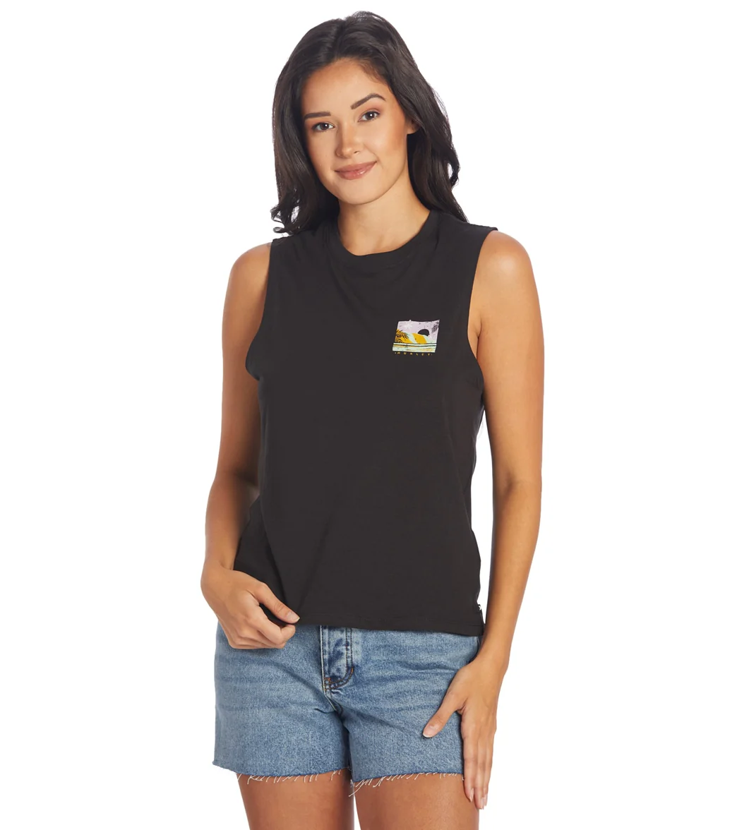 Hurley Women's Postcard Washed Muscle Tank - Image 8