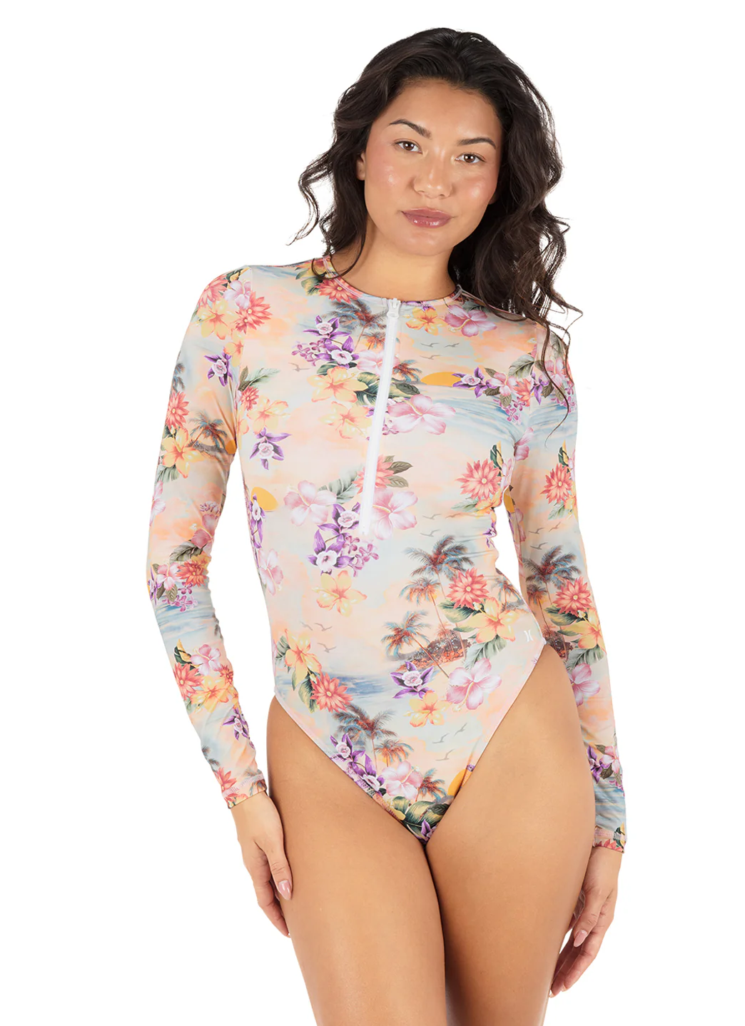 Hurley Women's Scenic Sunset Zip Front Moderate One Piece Surfsuit One - Image 2