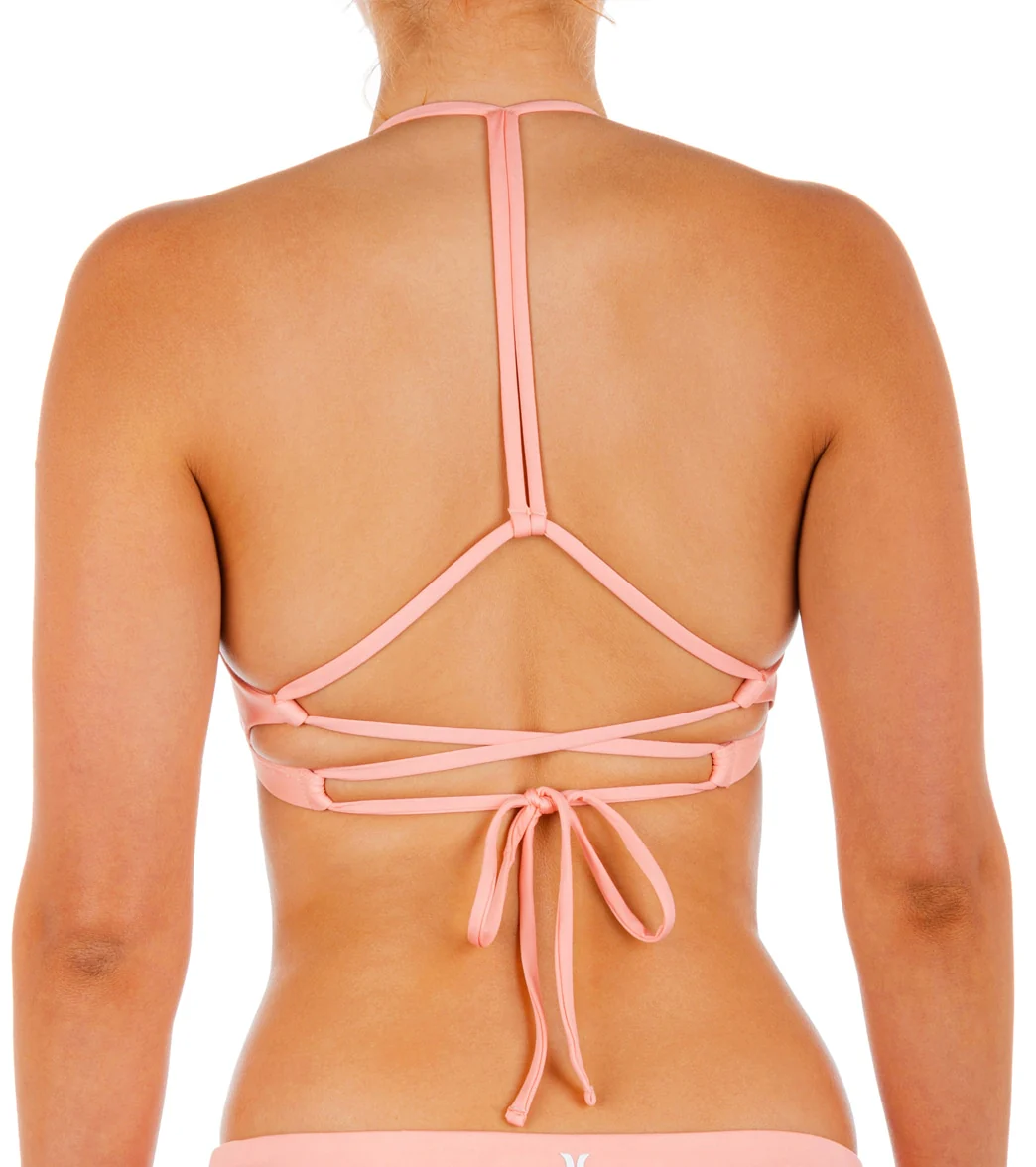 Hurley Women's Solid Adjustable Bikini Top - Image 3