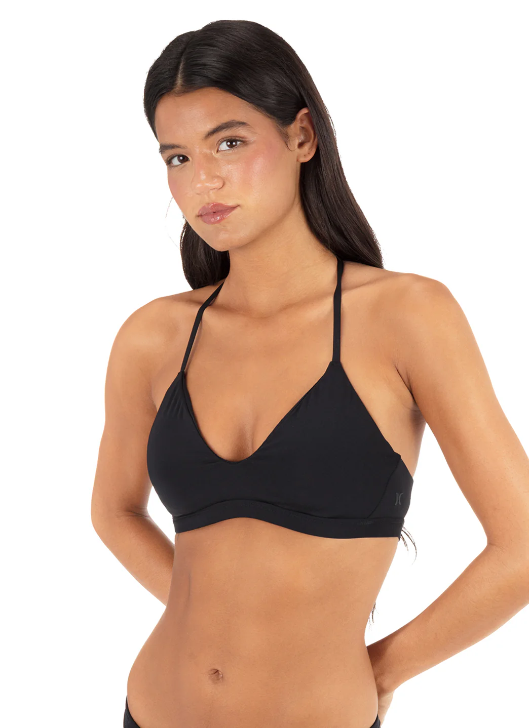 Hurley Women's Solid Adjustable Bikini Top - Image 6