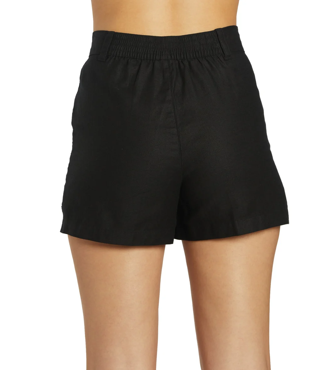 Hurley Women's Solid Button Front Short - Image 3