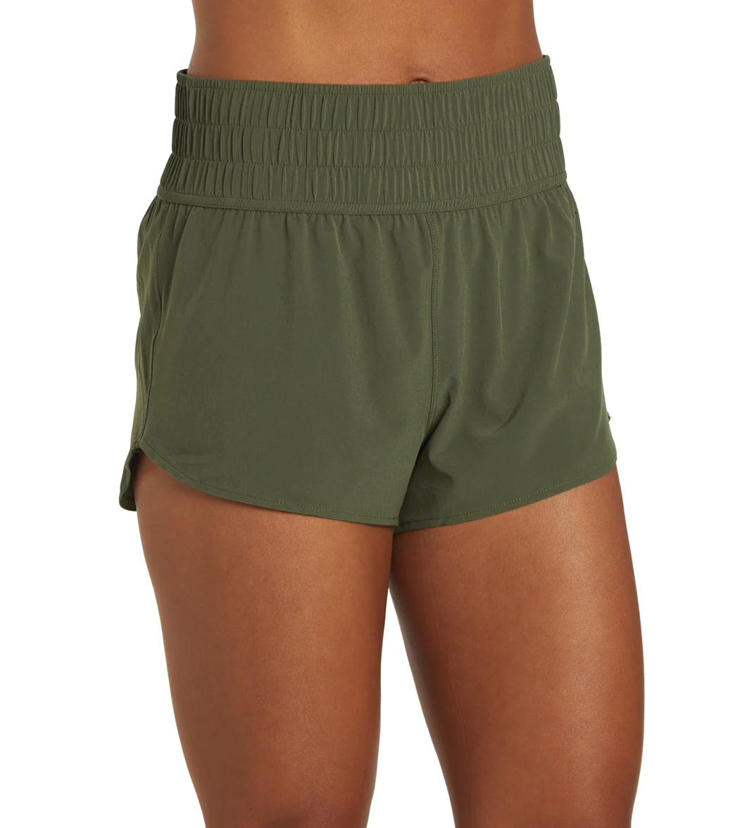 Hurley Women's Solid High Waist 2.5" Boardshorts - Image 10