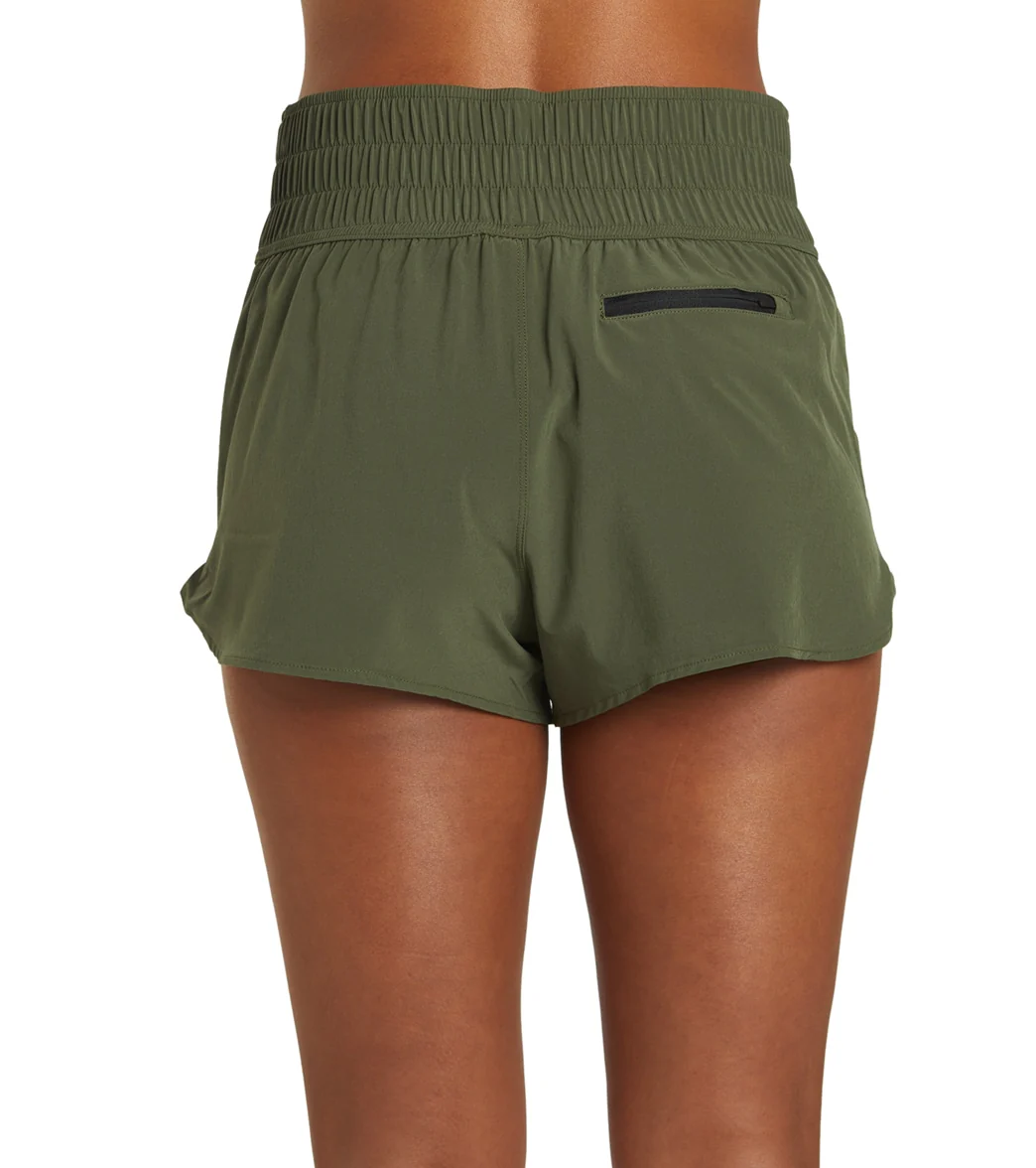 Hurley Women's Solid High Waist 2.5" Boardshorts - Image 11