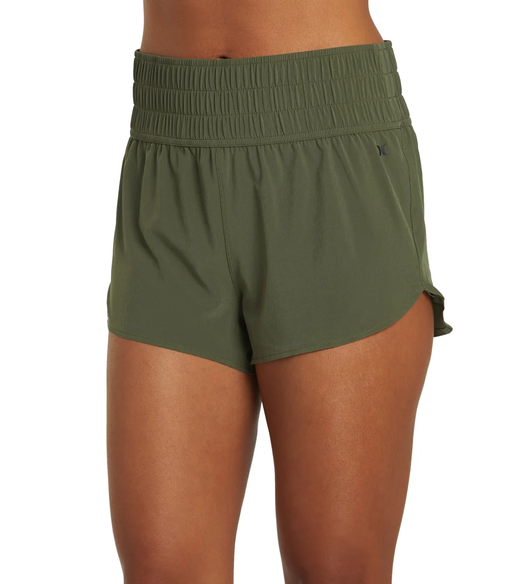 Hurley Women's Solid High Waist 2.5" Boardshorts - Image 13
