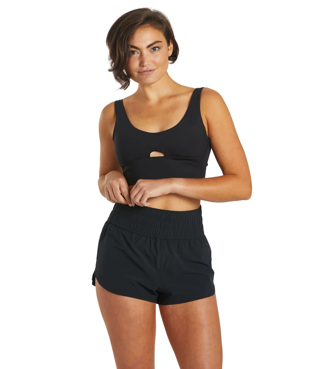 Hurley Women's Solid High Waist 2.5" Boardshorts - Image 4