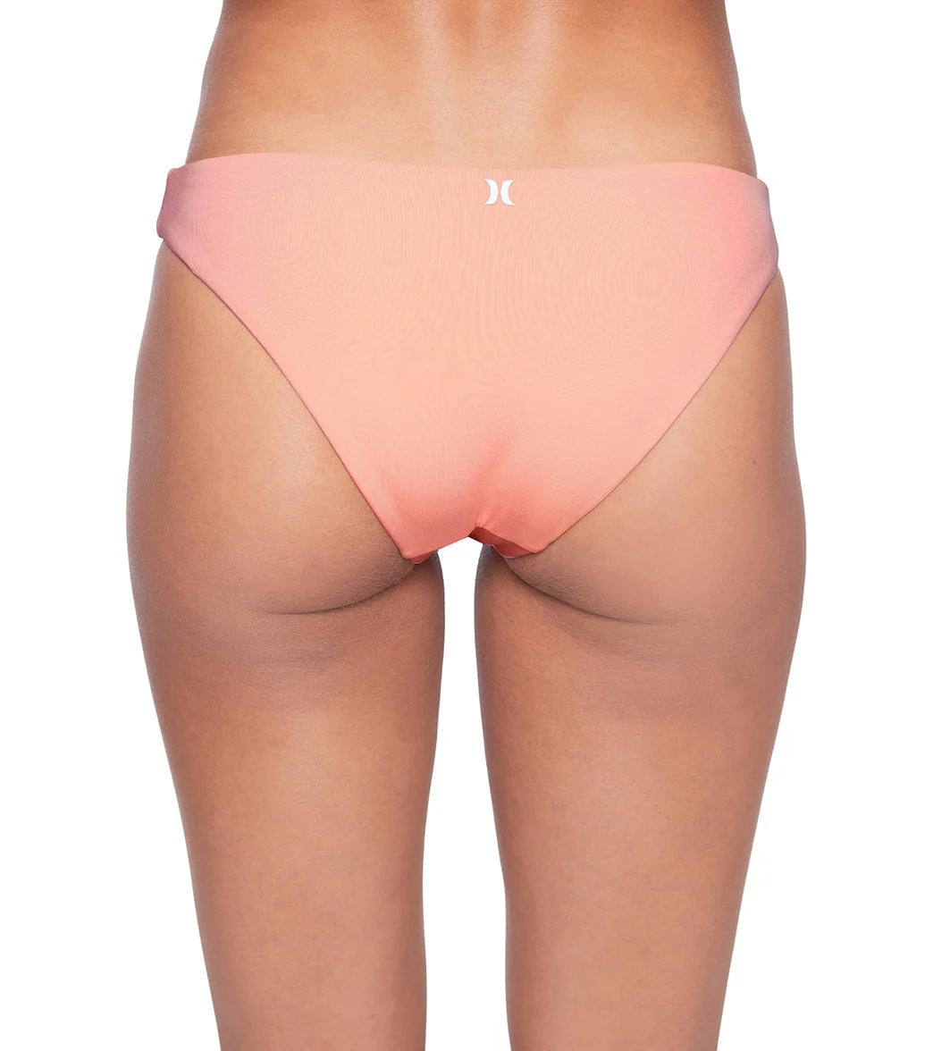 Hurley Women's Solid Moderate Bikini Bottom - Image 9