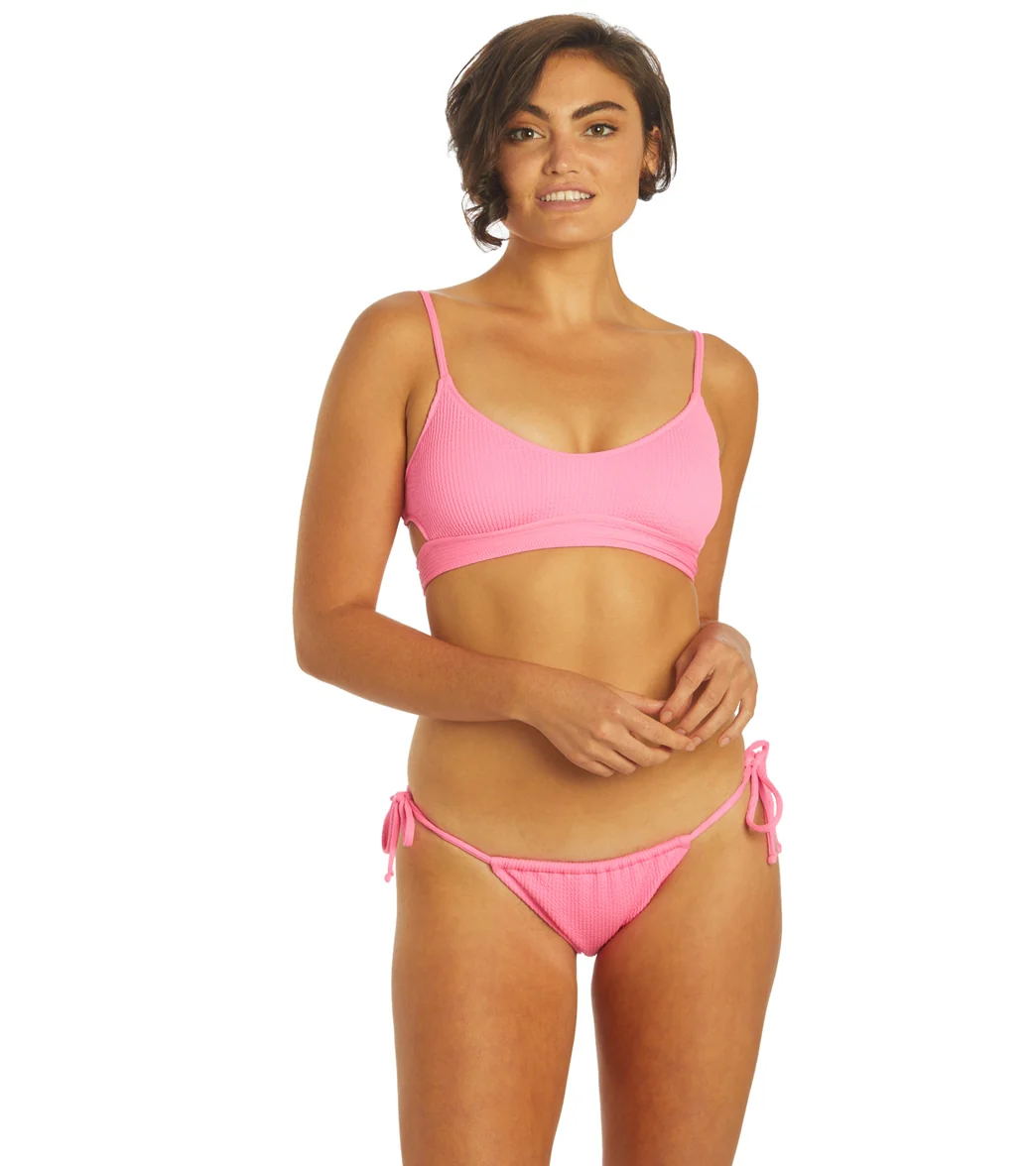 Hurley Women's Texture Beach Slider Tie Side Bikini Bottom - Image 4