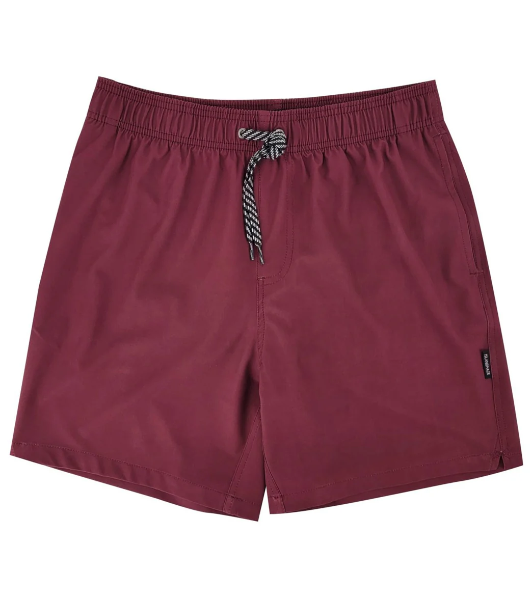Island Haze Men's 16.5" Barbados Solid Swim Trunks
