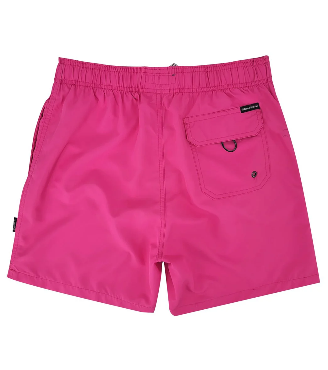 Island Haze Men's 16.5" Barbados Solid Swim Trunks - Image 10