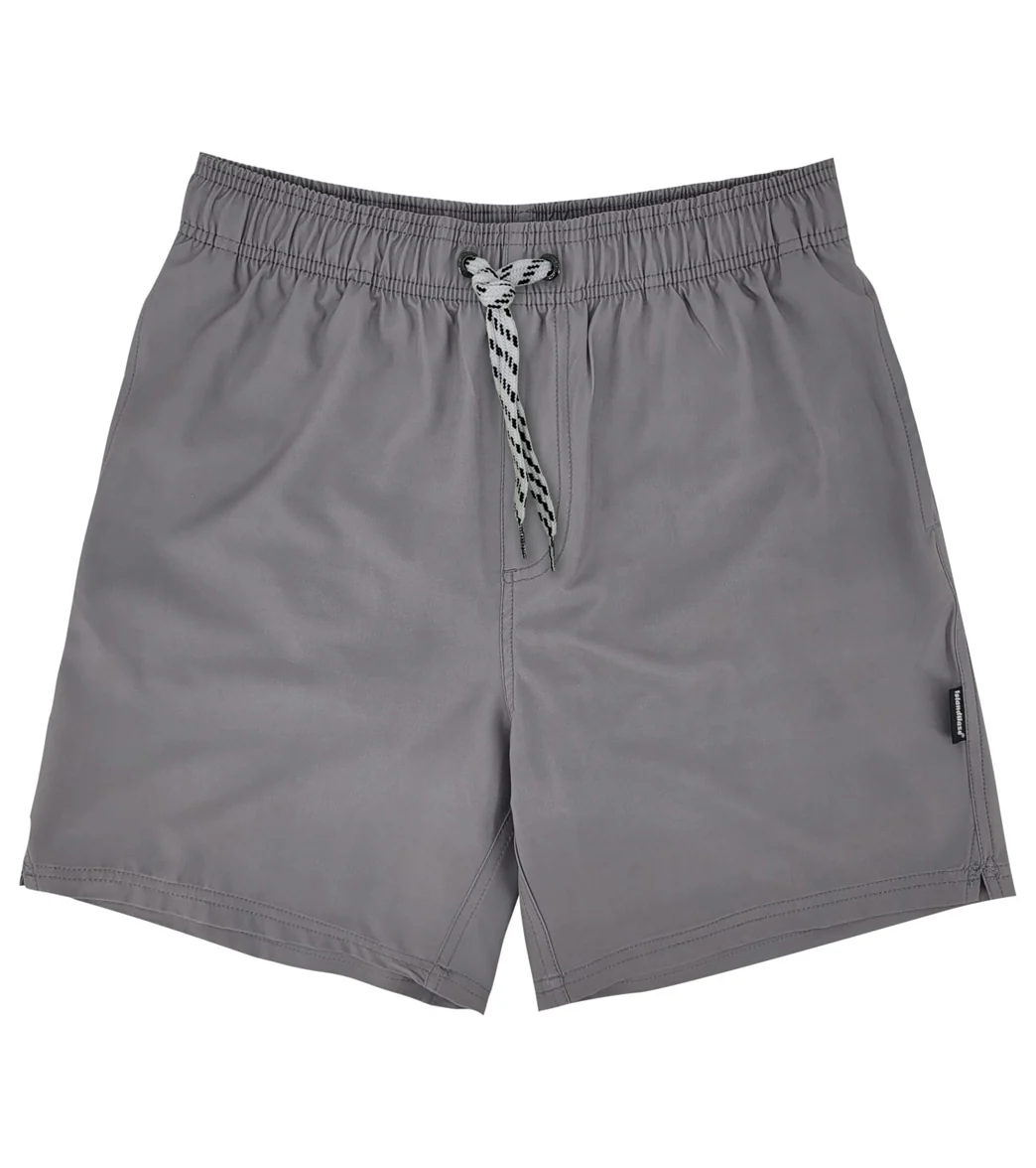 Island Haze Men's 16.5" Barbados Solid Swim Trunks - Image 21