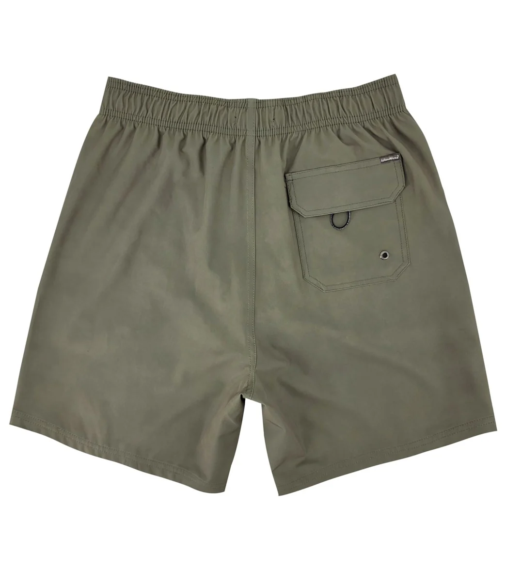 Island Haze Men's 16.5" Barbados Solid Swim Trunks - Image 26