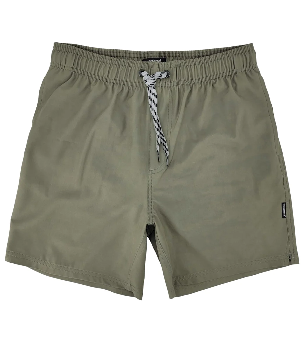 Island Haze Men's 16.5" Barbados Solid Swim Trunks - Image 28