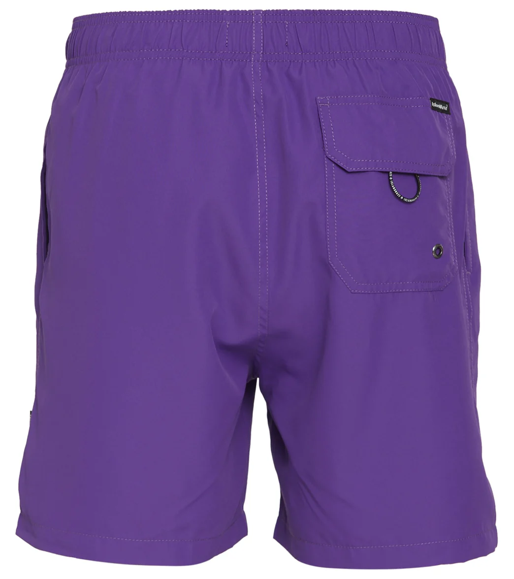 Island Haze Men's 16.5" Barbados Solid Swim Trunks - Image 38
